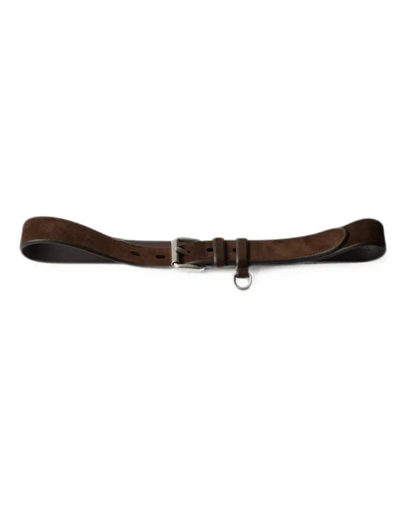 Prada Gürtel aus Wildleder - Braun Braun