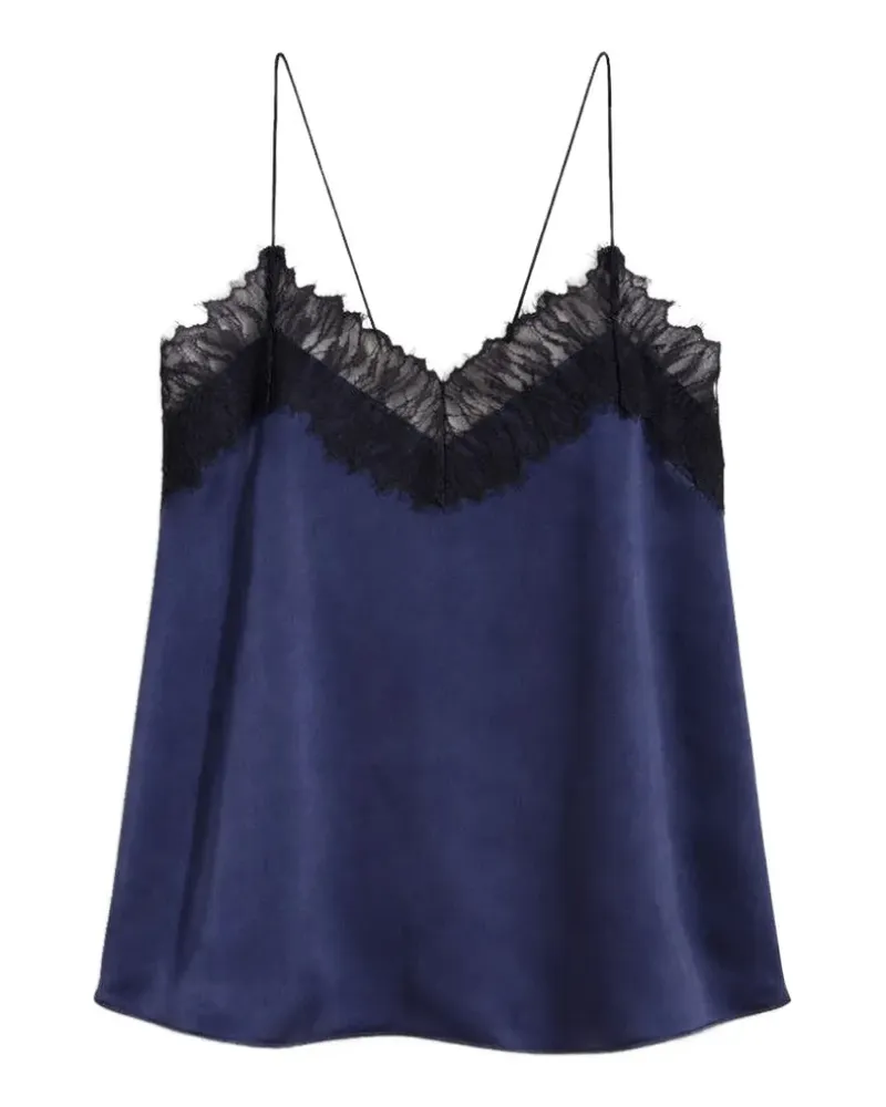 IRO Newin lace-trim blouse - Blau Blau