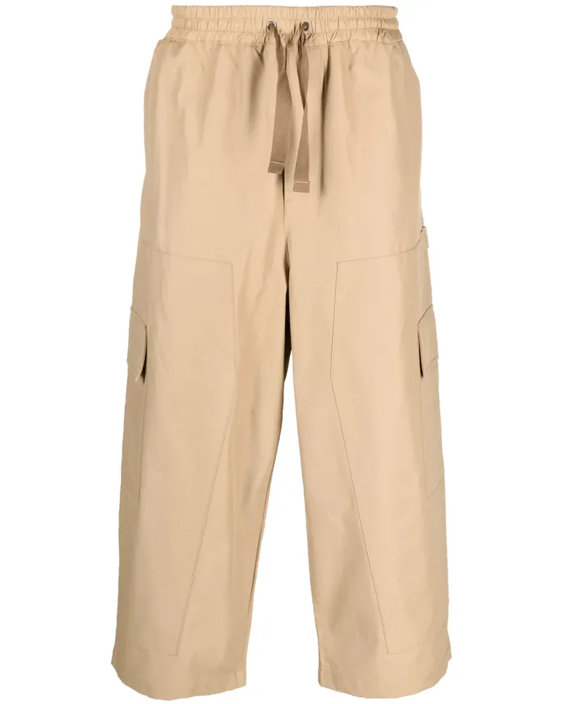 Kitsuné Cargohose mit elastischem Bund - Nude Nude