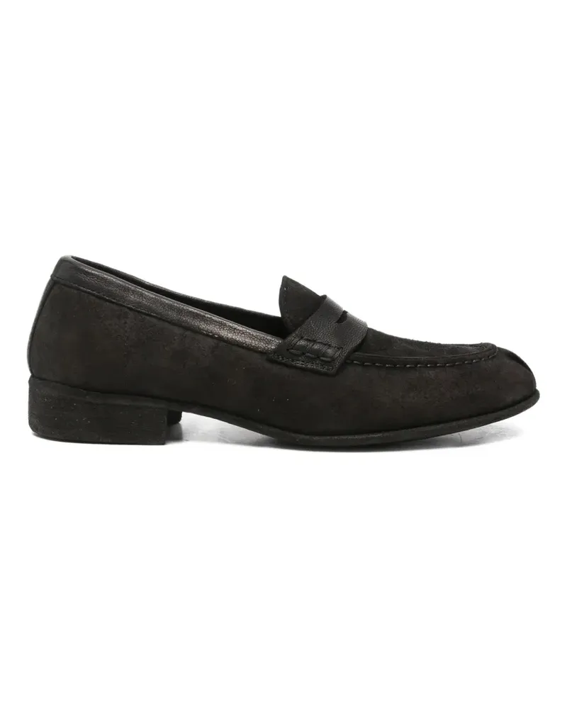 GUIDI suede leather loafers - Schwarz Schwarz