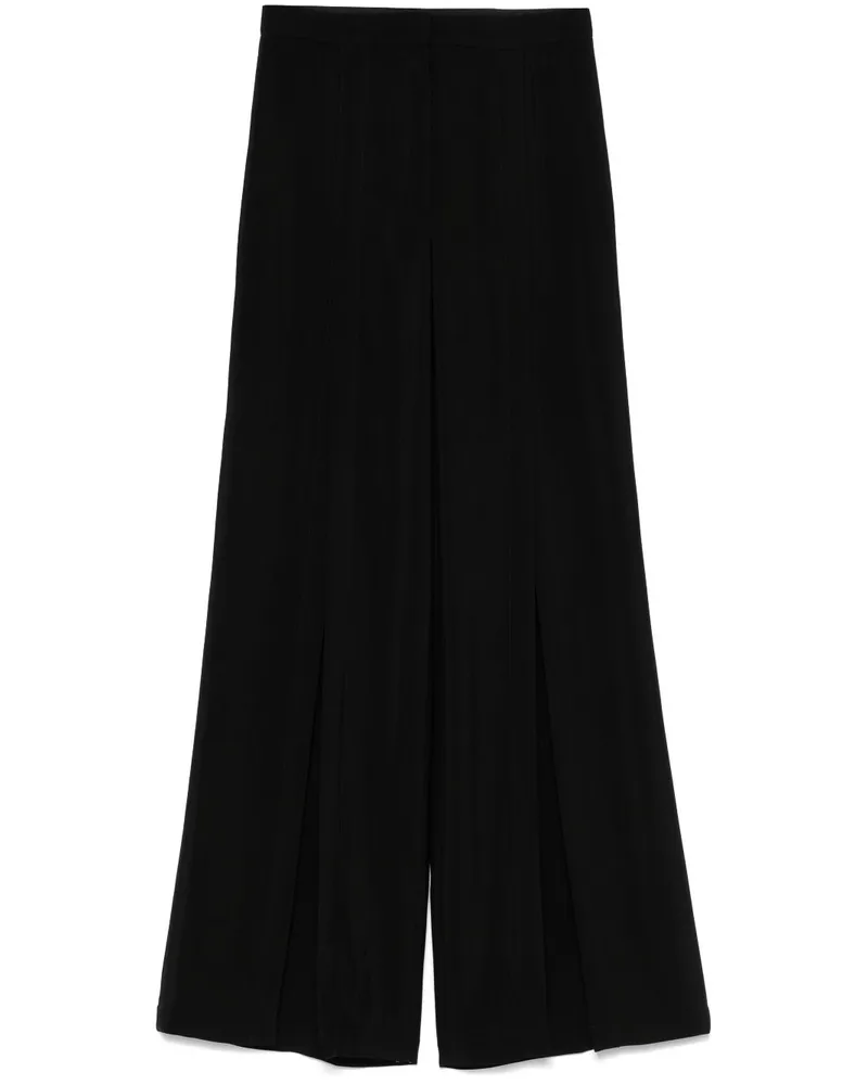 Thierry Mugler Weite Hose mit Schnalle - Schwarz Schwarz