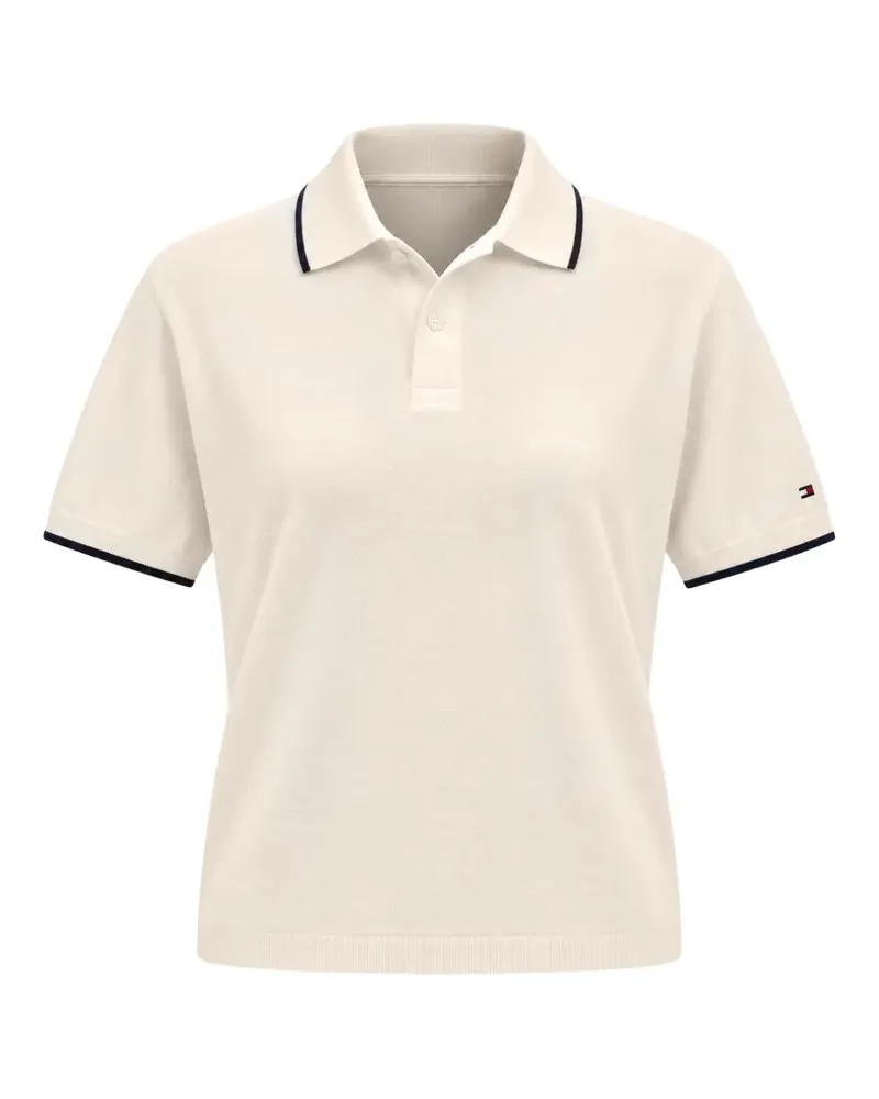 Tommy Hilfiger Gestricktes Poloshirt - Nude Nude