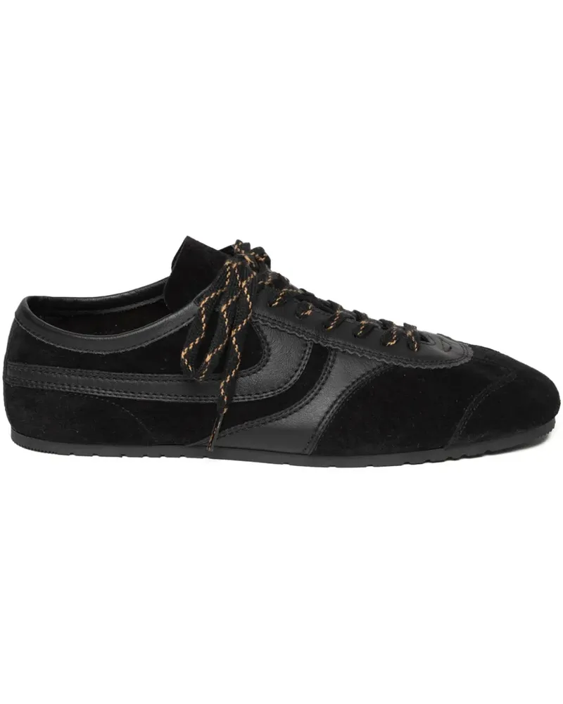 Dries van Noten Sneakers aus Wildleder - Schwarz Schwarz