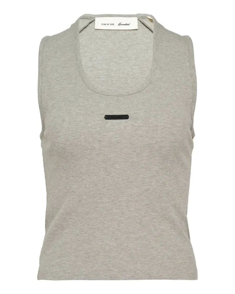 Fear of God logo-patch tank top - Grau Grau