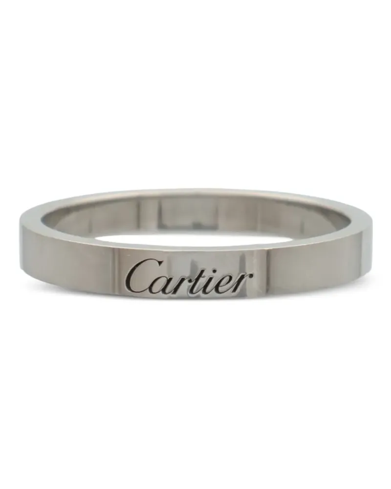 Cartier C de  engraved-logo ring - Silber Silber