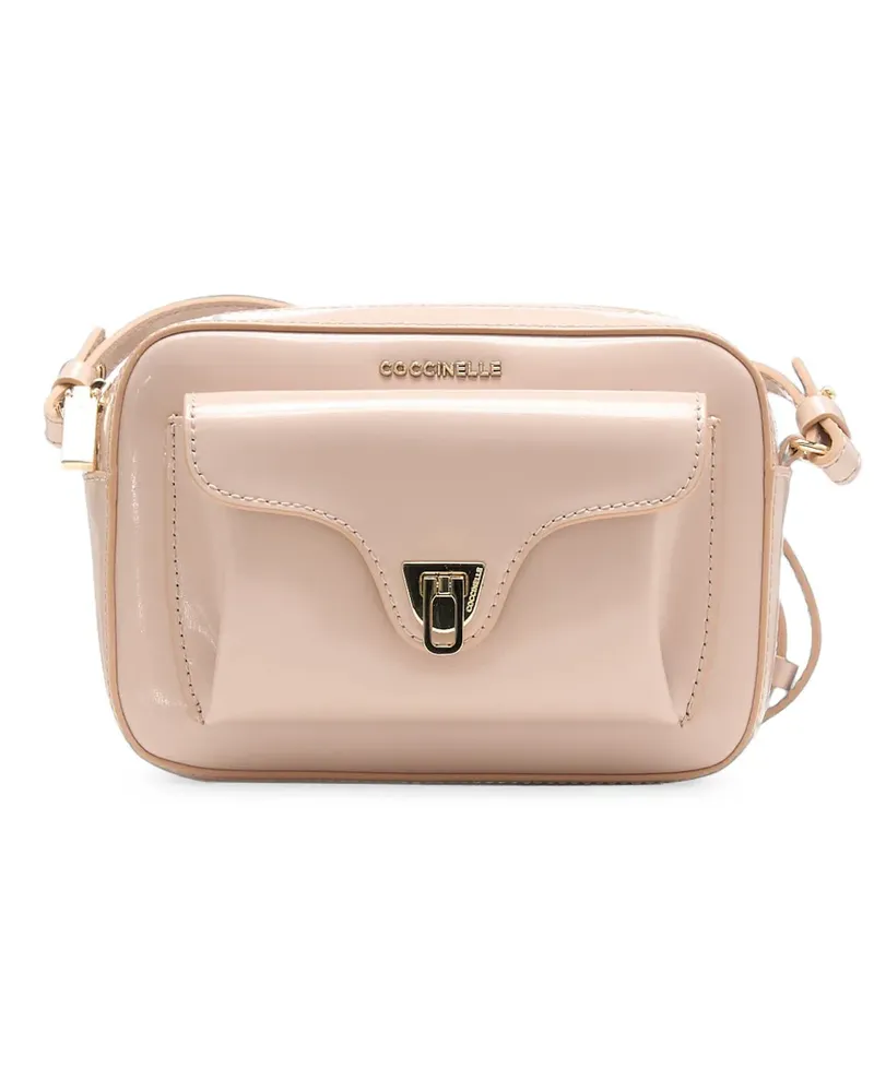 Coccinelle logo-plaque shoulder bag - Rosa Rosa