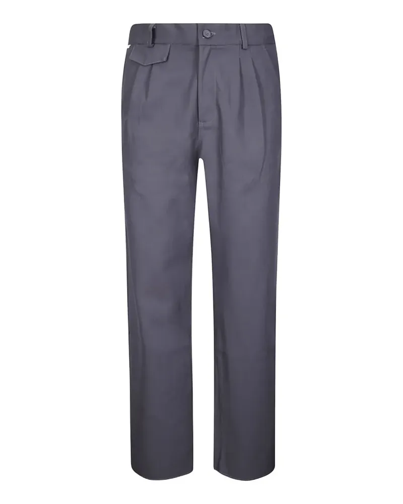 GR10K Replicated 10005 pleated straight-leg trousers - Grau Grau