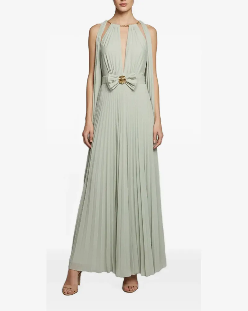 Elisabetta Franchi Ärmelloses Maxikleid - Grün Grün