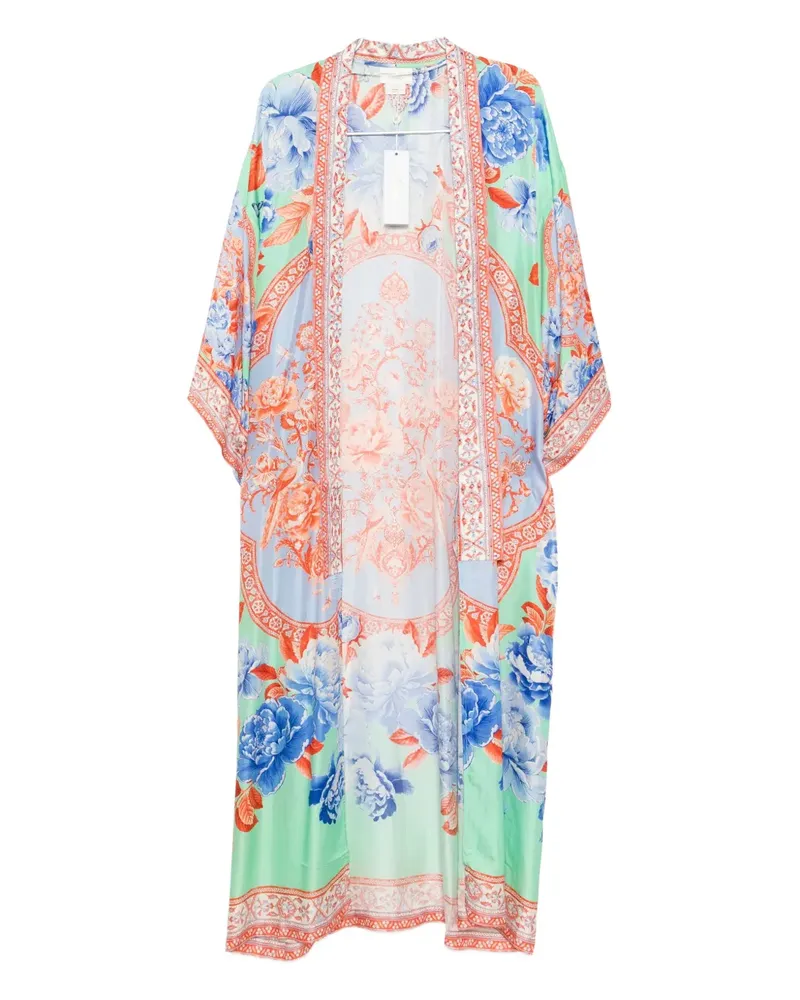 Camilla layered coat - Grün Grün