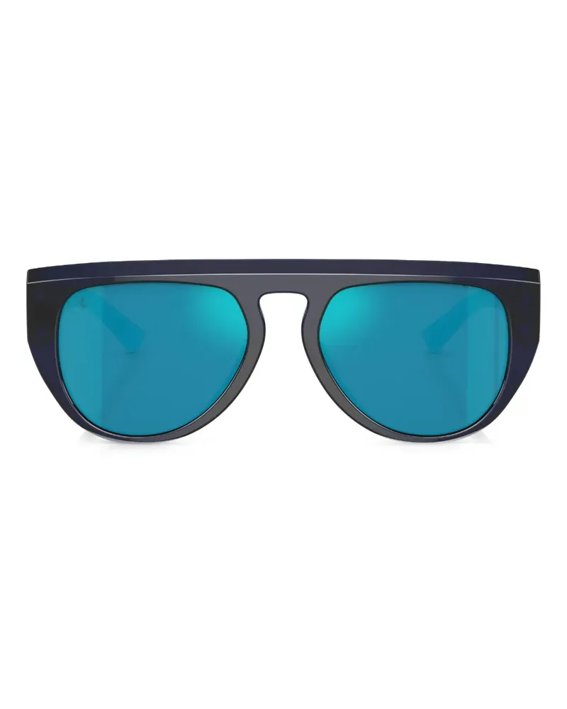 Ferrari Sonnenbrille mit ovalem Gestell - Blau Blau