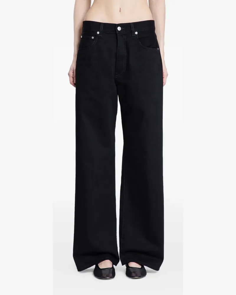 6397 wide baggy jeans - Schwarz Schwarz