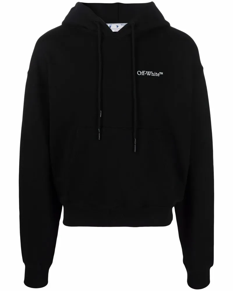 OFF-WHITE Hoodie mit Caravaggio Crowning-Print - Schwarz Schwarz