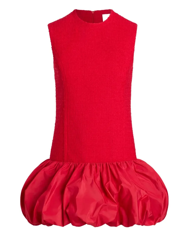 Patou Tweed-Kleid mit Ballonsaum - Rot Rot