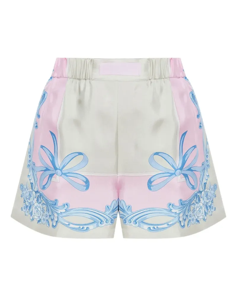 Versace Shorts aus Seide - Grau Grau