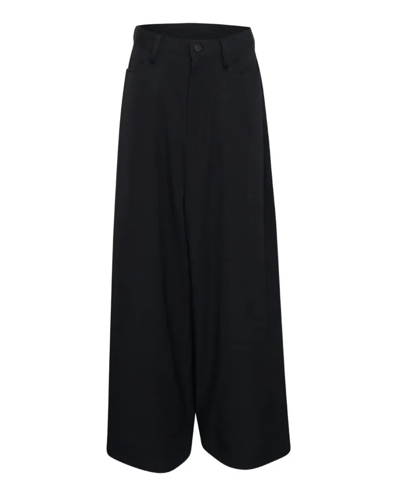 Yohji Yamamoto wide-leg trousers - Schwarz Schwarz