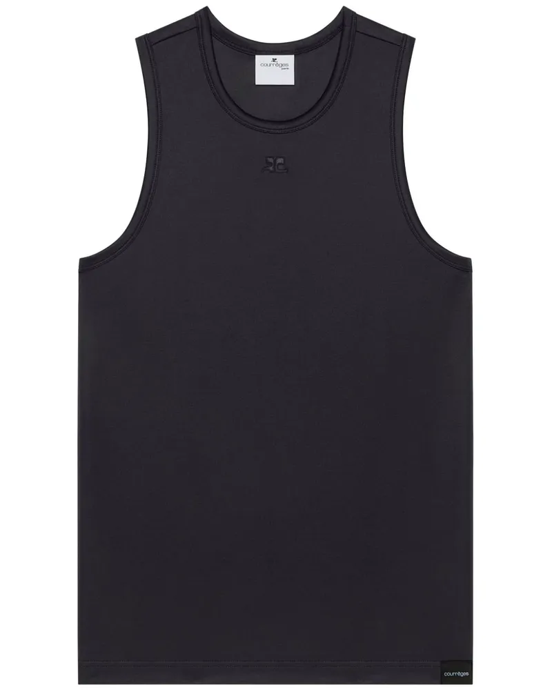 Courrèges Football Tanktop - Schwarz Schwarz