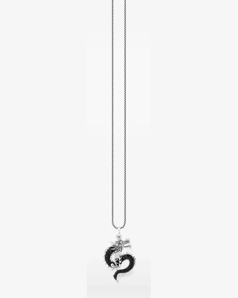 Thomas Sabo Halskette mit Drachenanhänger - Silber Silber