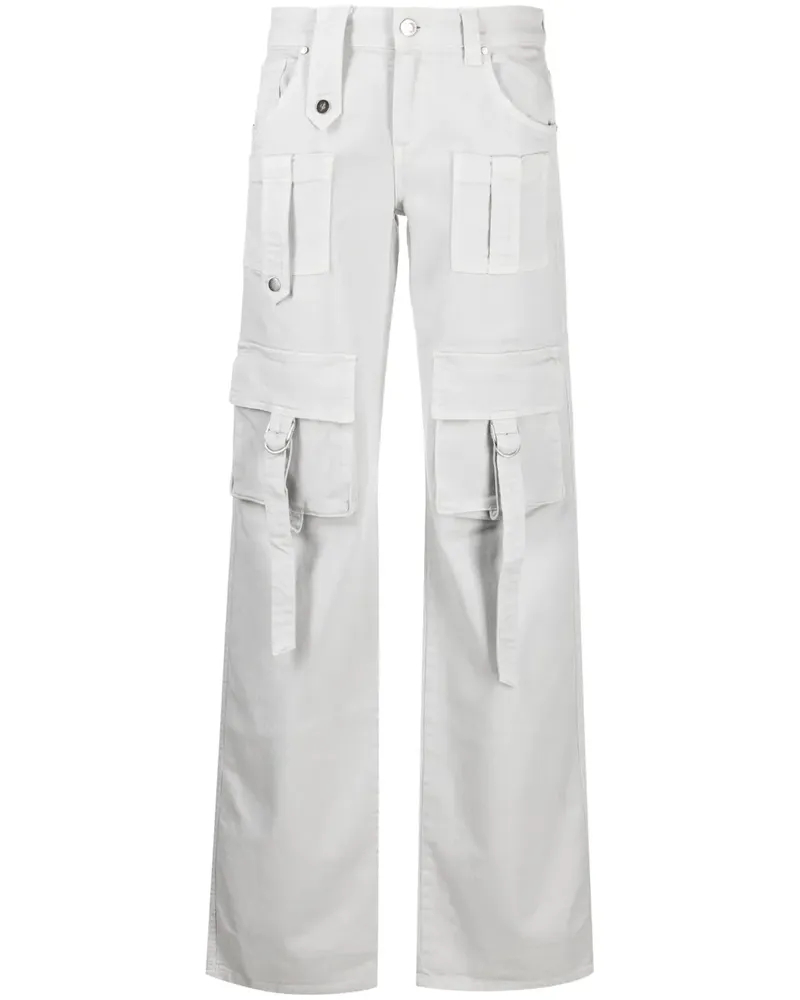 Blumarine Straight-Leg-Jeans mit aufgesetzten Taschen - Grau Grau