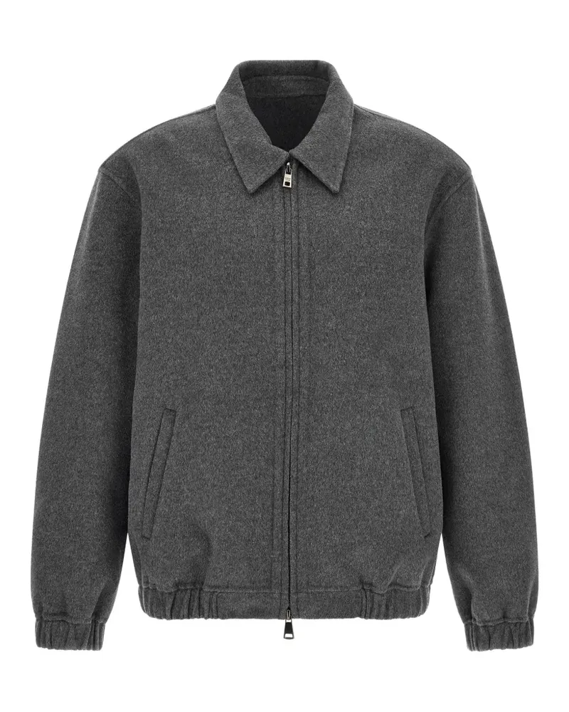 Giorgio Brato zip-up wool-blend jacket - Grau Grau