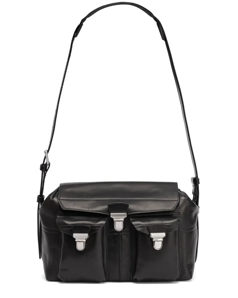 Christophe Lemaire Mittelgroße Gear Schultertasche - Schwarz Schwarz