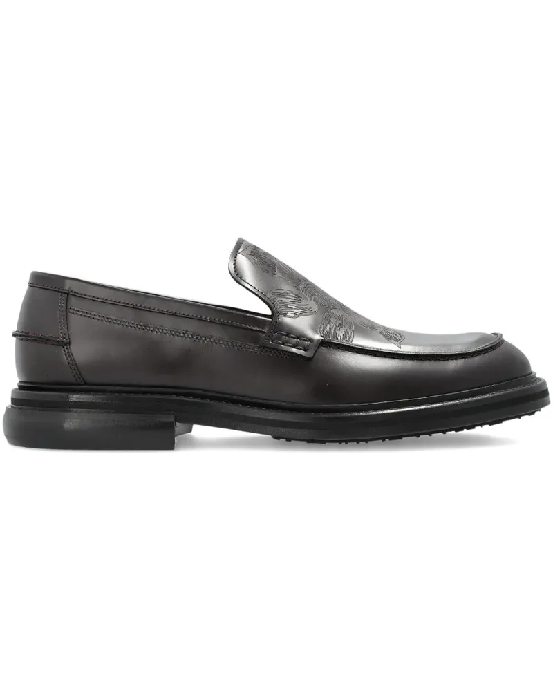 Paul Smith Camini floral-leather loafers - Braun Braun