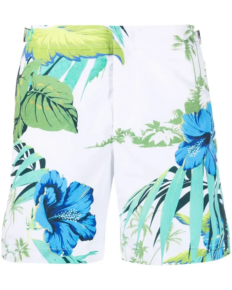 Orlebar Brown Badeshorts mit Fauna-Print - Weiß Weiß