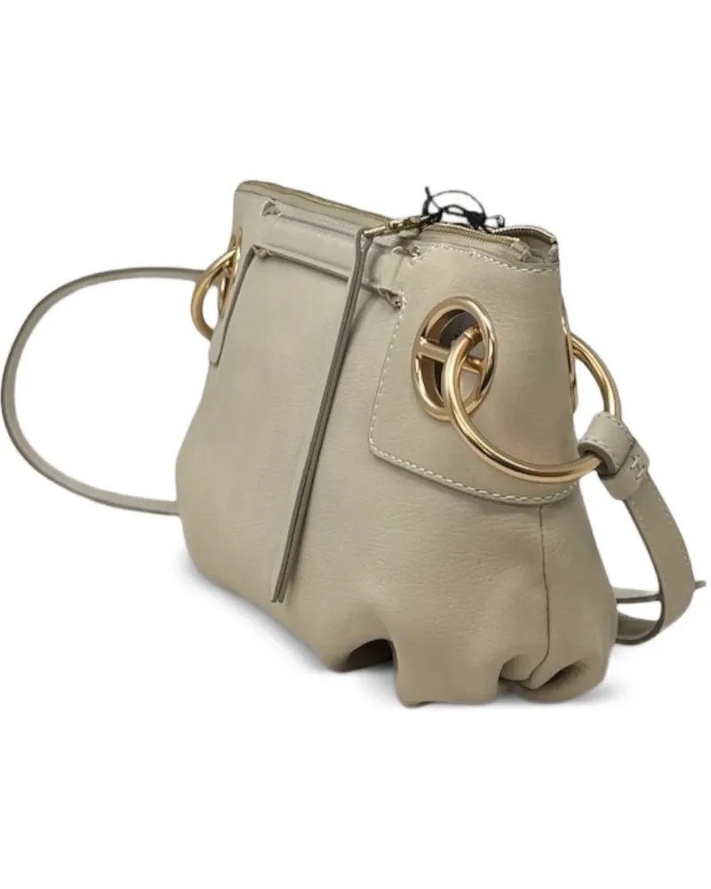 Borbonese ring london crossover shoulder bag - Nude Nude
