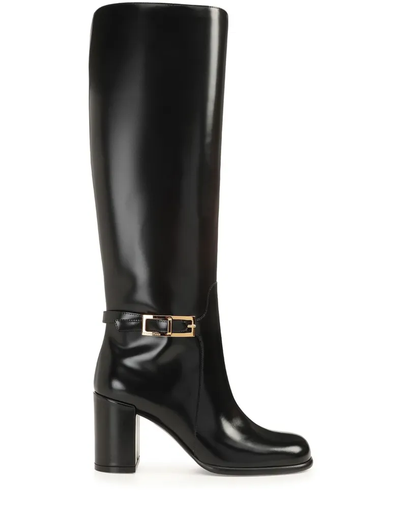 Sergio Rossi Sr Nora Stiefel 75mm - Schwarz Schwarz