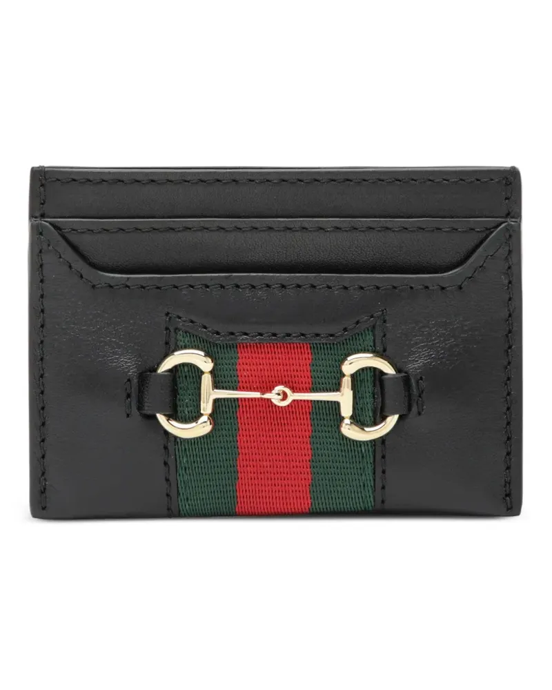 Gucci Horsebit Web Kartenetui - Schwarz Schwarz