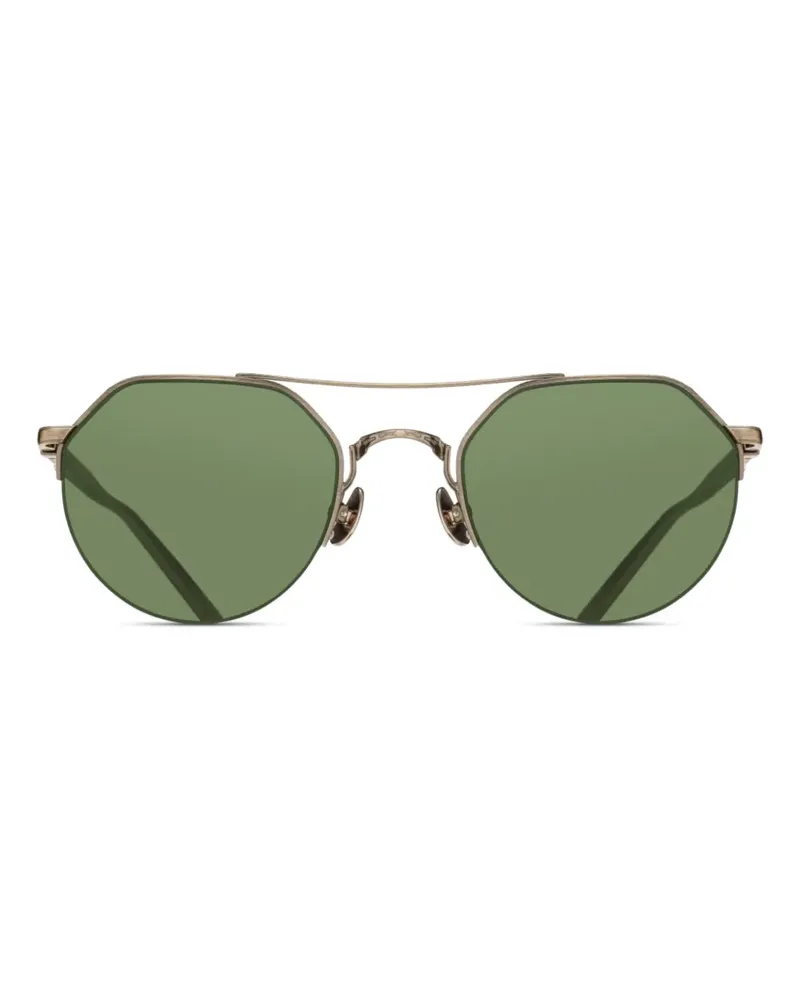 MATSUDA Sonnenbrille mit rundem Gestell - Gold Gold