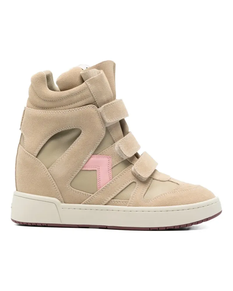 Isabel Marant high-top wedge sneakers - Nude Nude