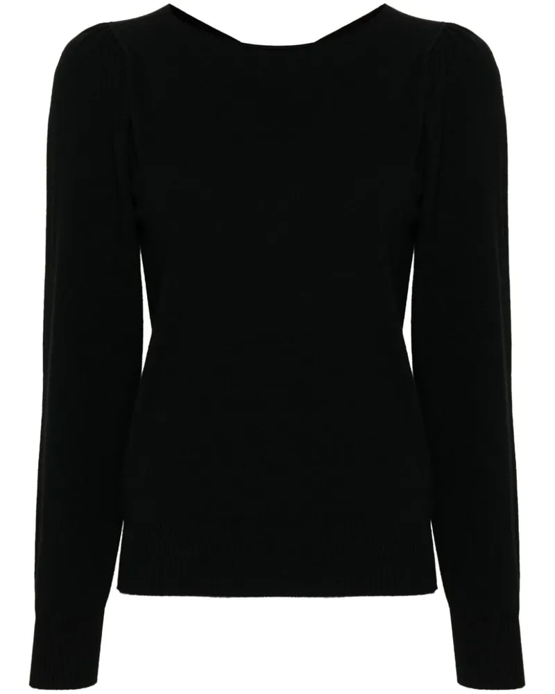 Twin-Set Pullover mit Cut-Out - Schwarz Schwarz