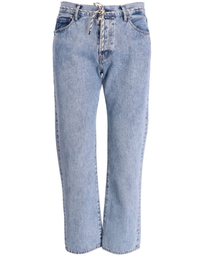 Aries Lilly Straight-Leg-Jeans Blau