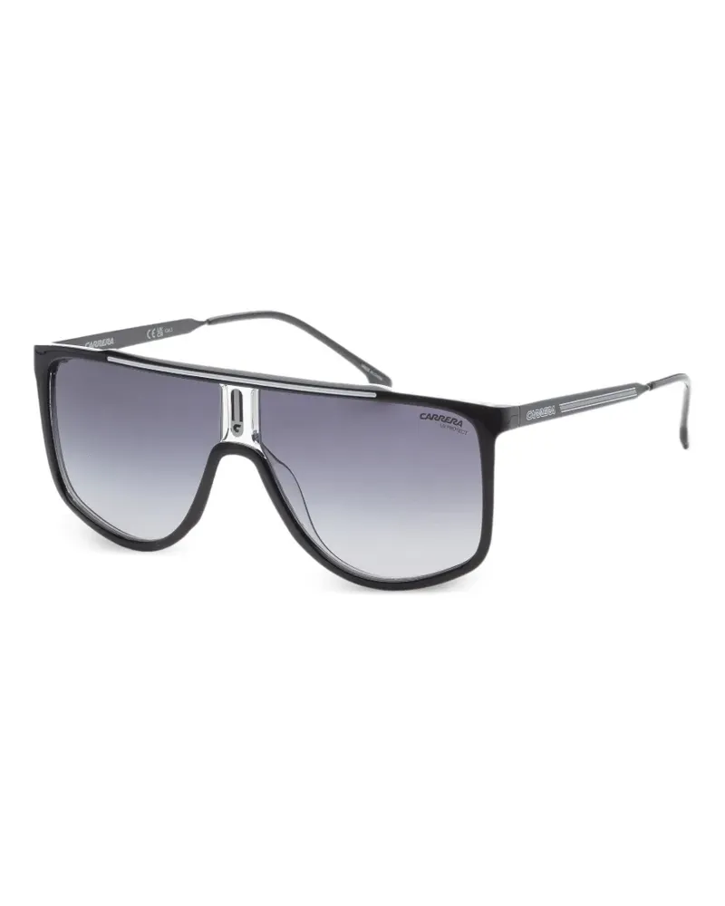 Carrera Sonnenbrille mit geometrischem Gestell - Schwarz Schwarz