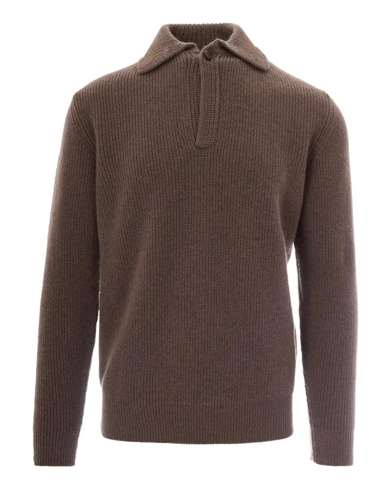 Ballantyne Gerippter Pullover - Braun Braun