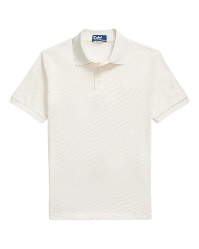 Ralph Lauren pointelle-fabric short-sleeve polo shirt - Nude Nude