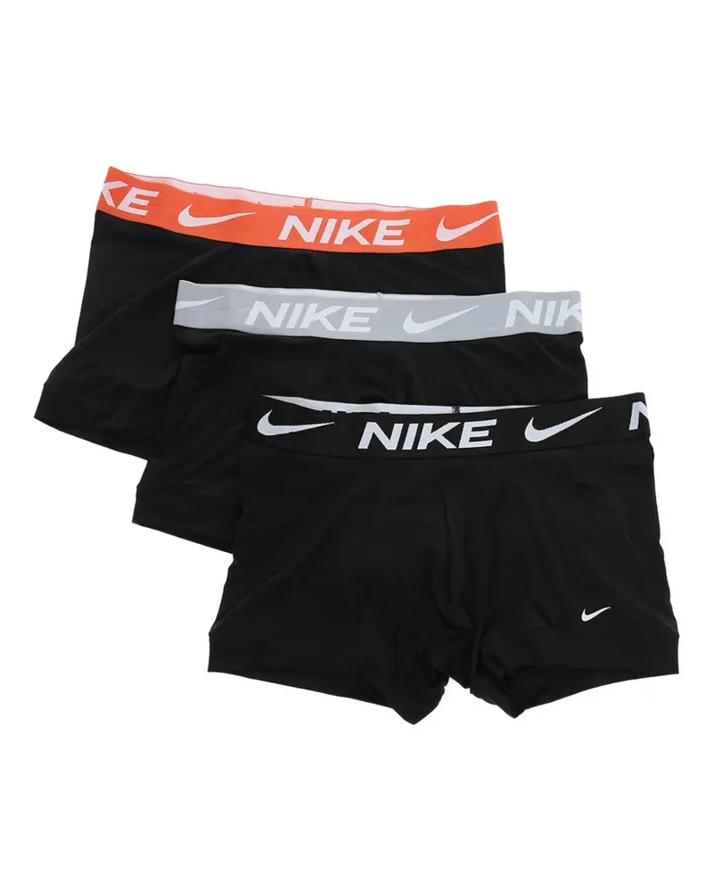 Nike Dri-FIT Boxershorts mit Logo-Bund (3er-Pack) - Schwarz Schwarz