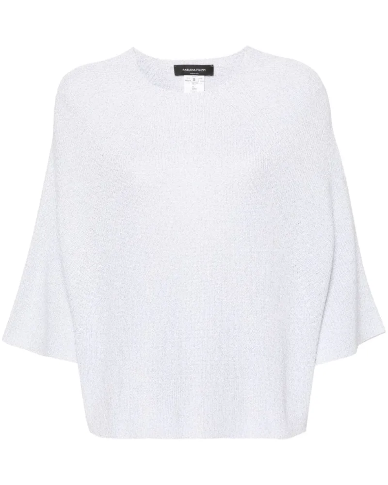 Fabiana Filippi Pullover im Metallic-Look - Grau Grau