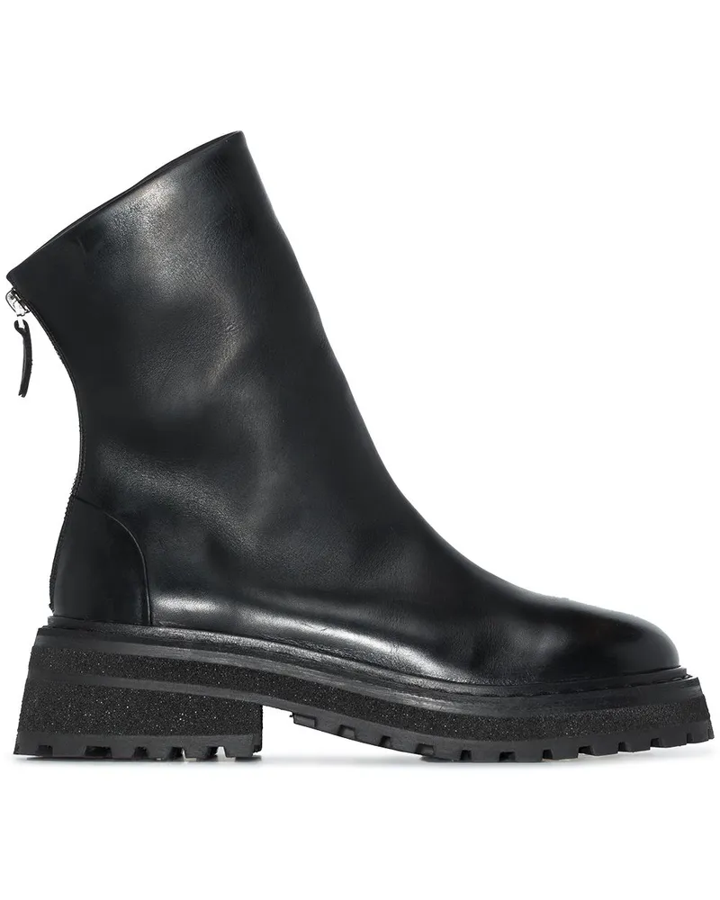 Marsèll Stiefeletten mit dicker Sohle - Schwarz Schwarz