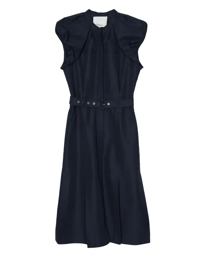 3.1 phillip lim Midikleid aus Popeline - Blau Blau