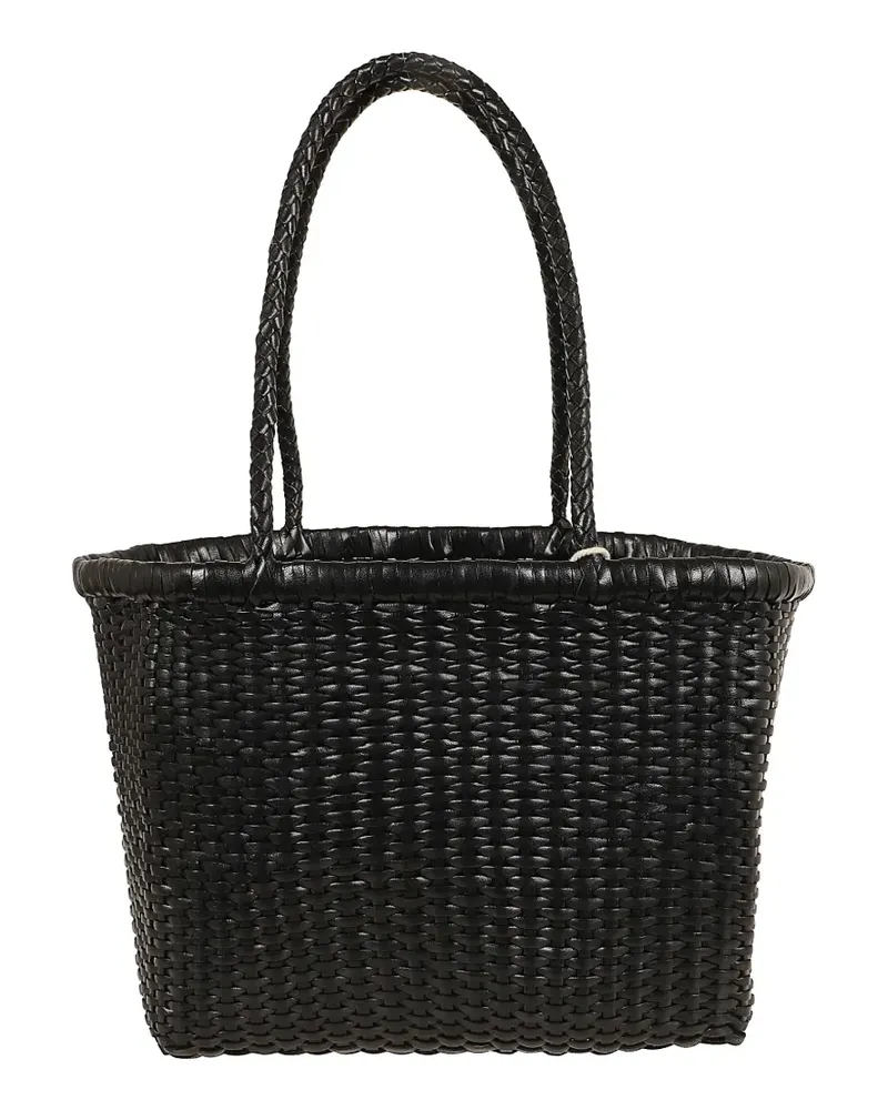 Dragon Diffusion small B Weave leather tote bag - Schwarz Schwarz