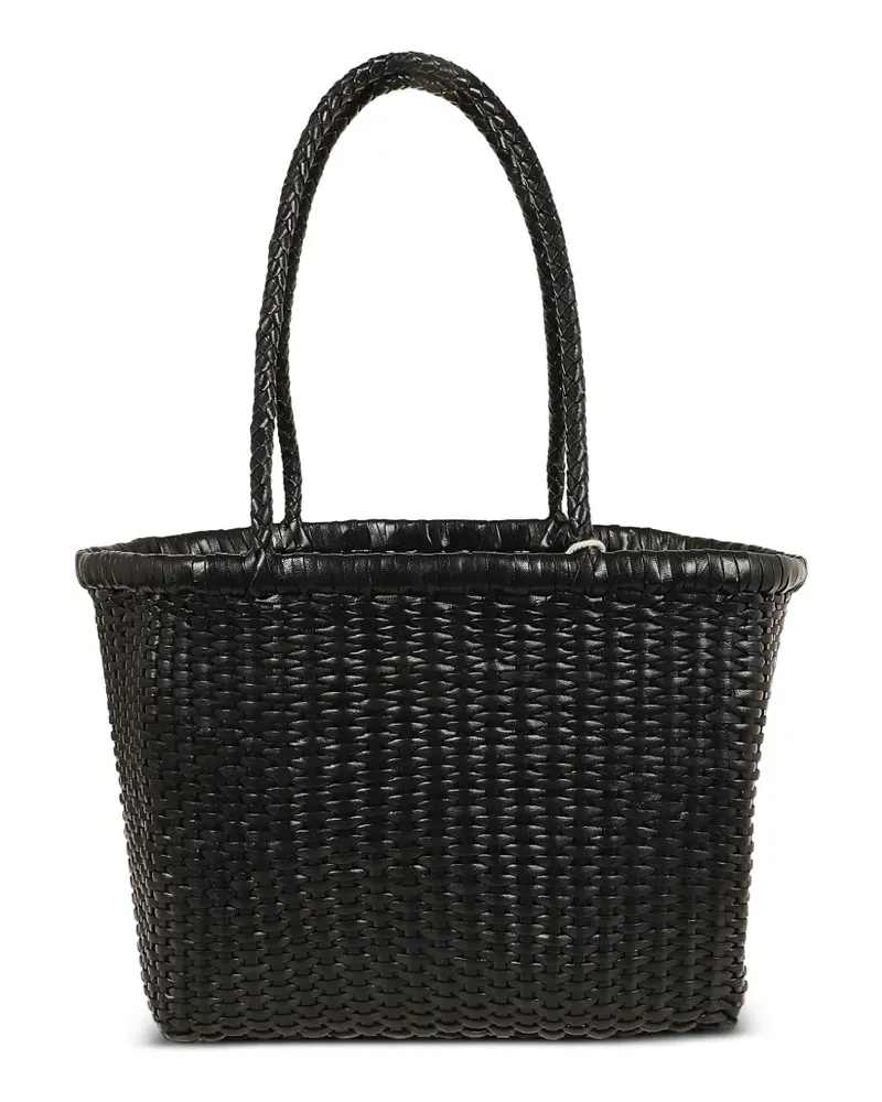 Dragon Diffusion small B Weave leather tote bag - Schwarz Schwarz