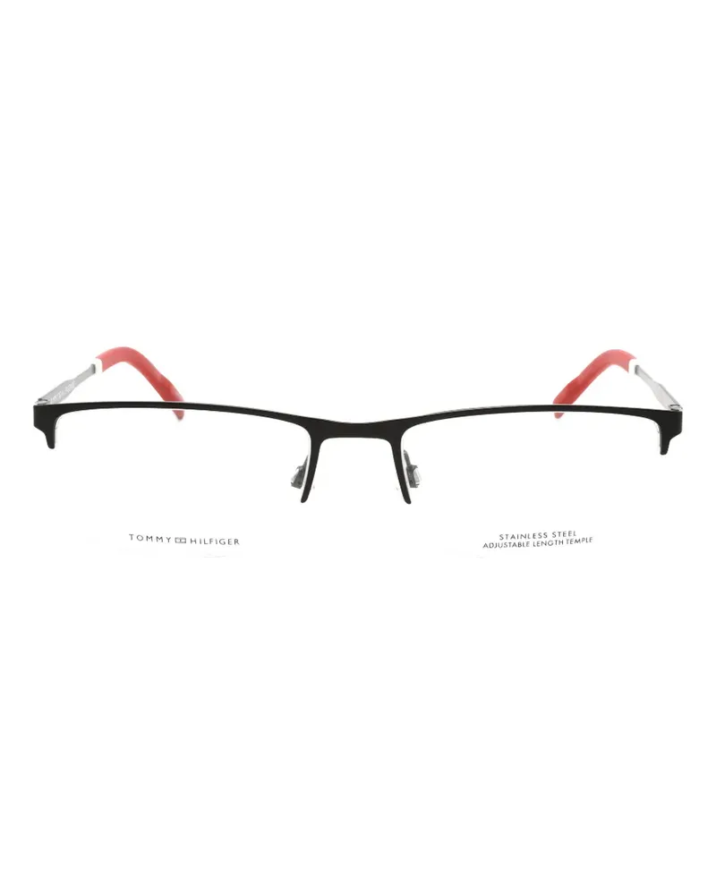Tommy Hilfiger rectangle-frame glasses - Schwarz Schwarz