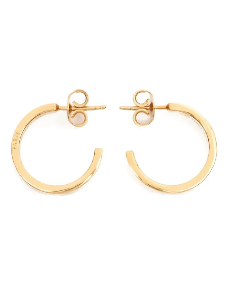 Maison Margiela Ohrringe mit Logo-Referenz - Gold Gold