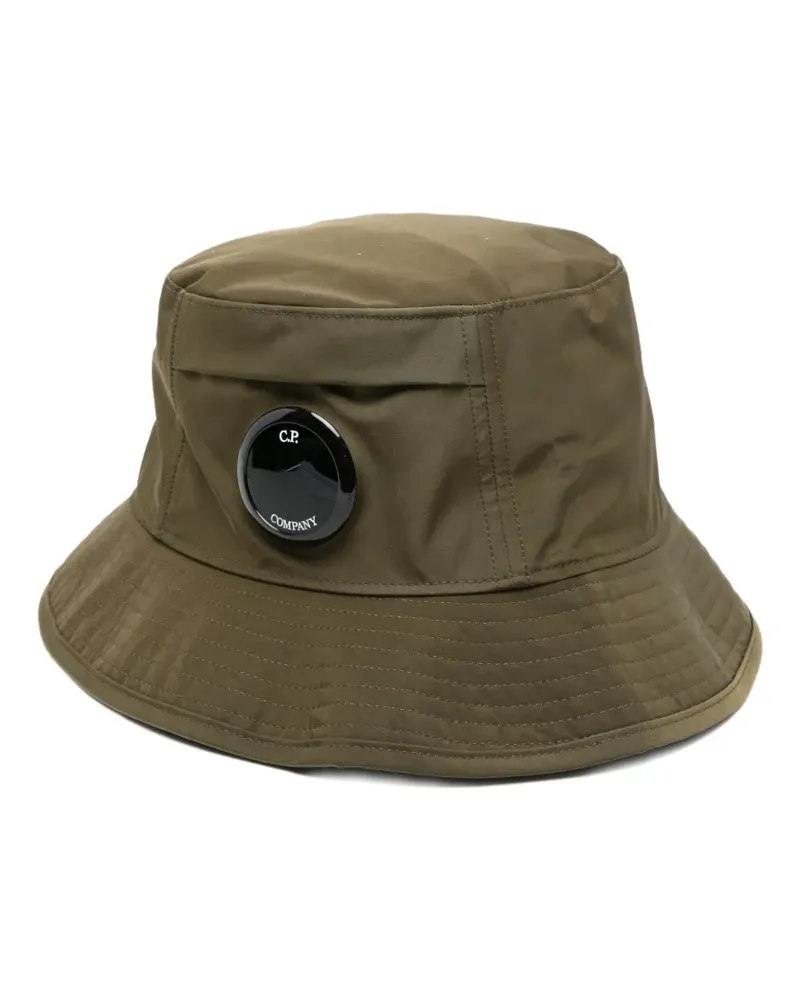 C.P. Company Fischerhut mit Logo-Patch - Grün Grün