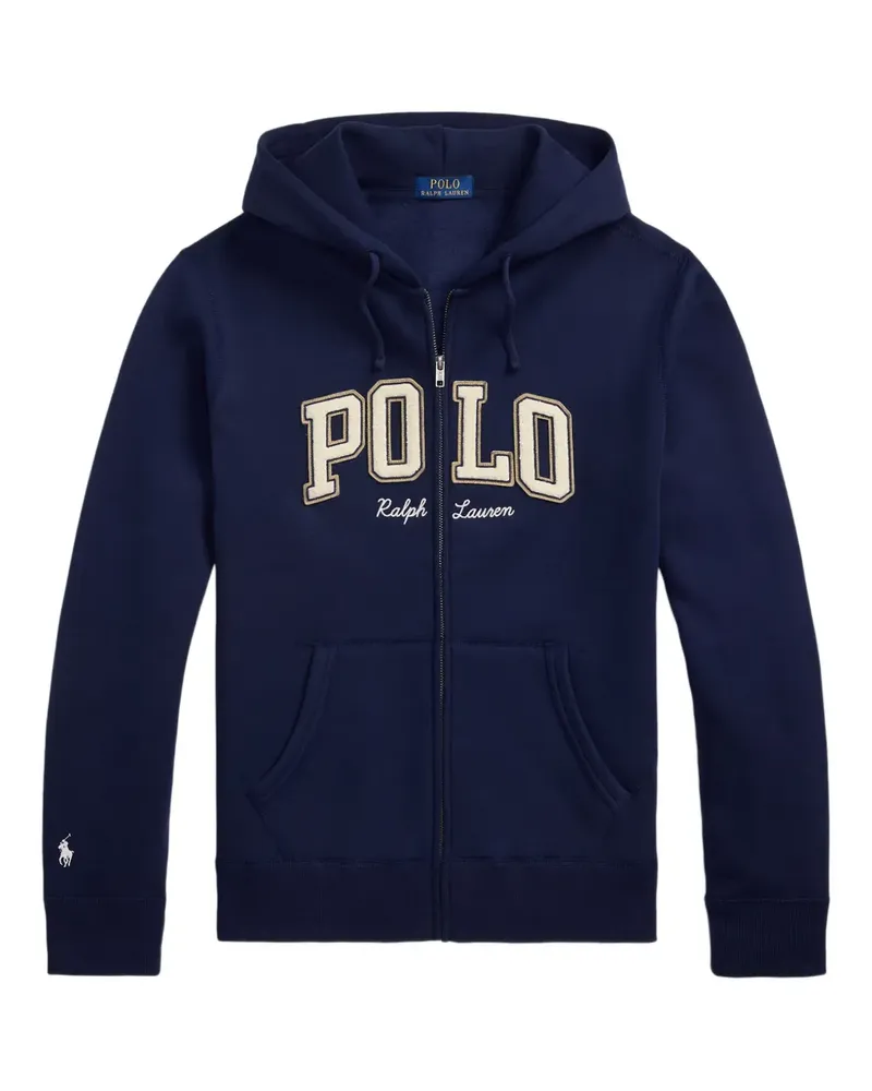 Ralph Lauren Kapuzenjacke mit Logo-Stickerei - Blau Blau