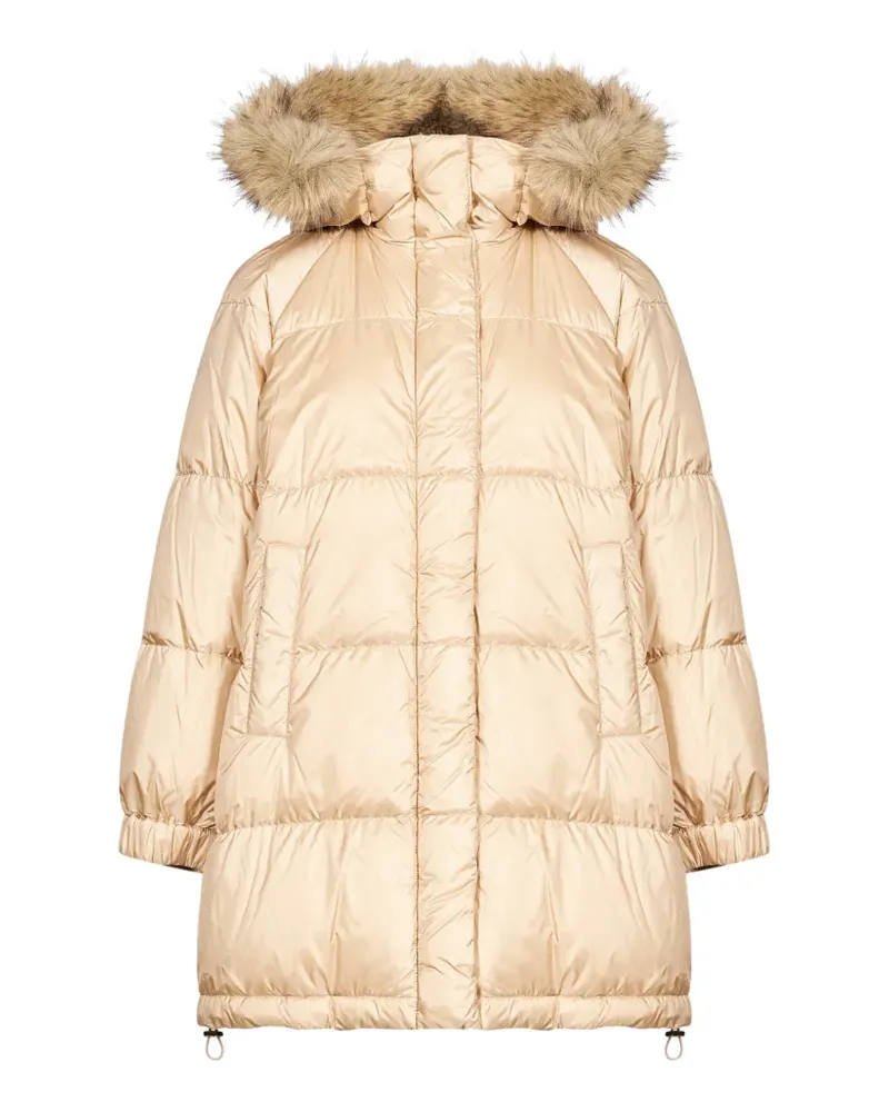 Max Mara Gesteppter Kapuzenmantel - Nude Nude