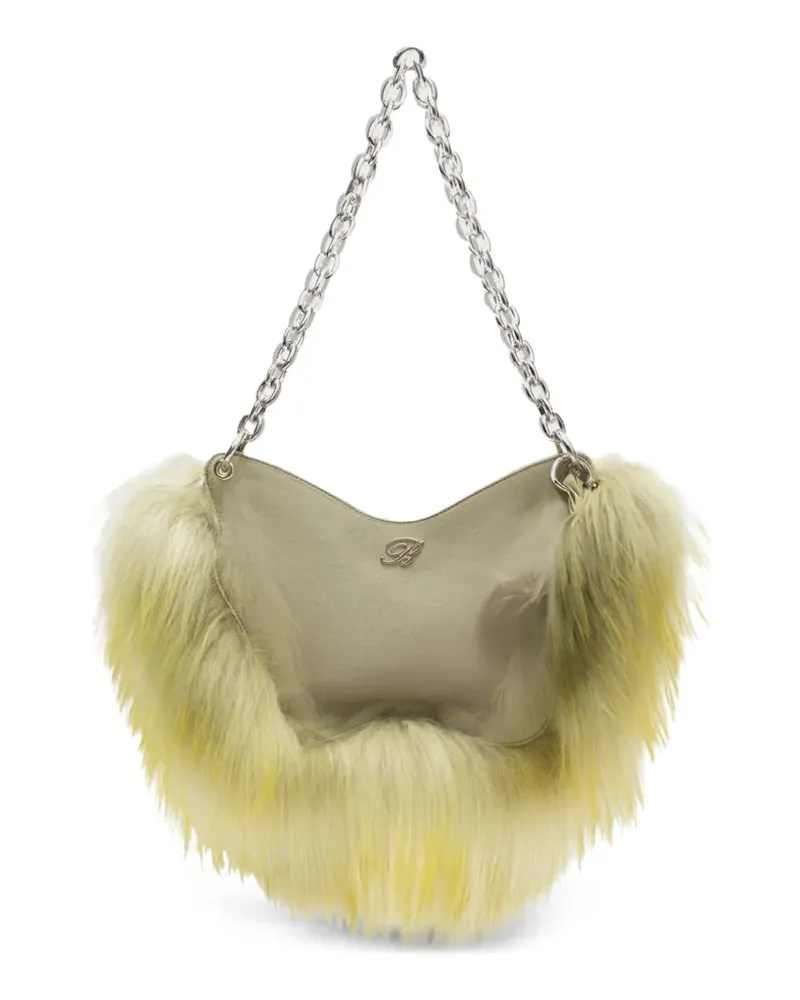 Blumarine Schultertasche mit Schmetterlingsform - Grün Grün