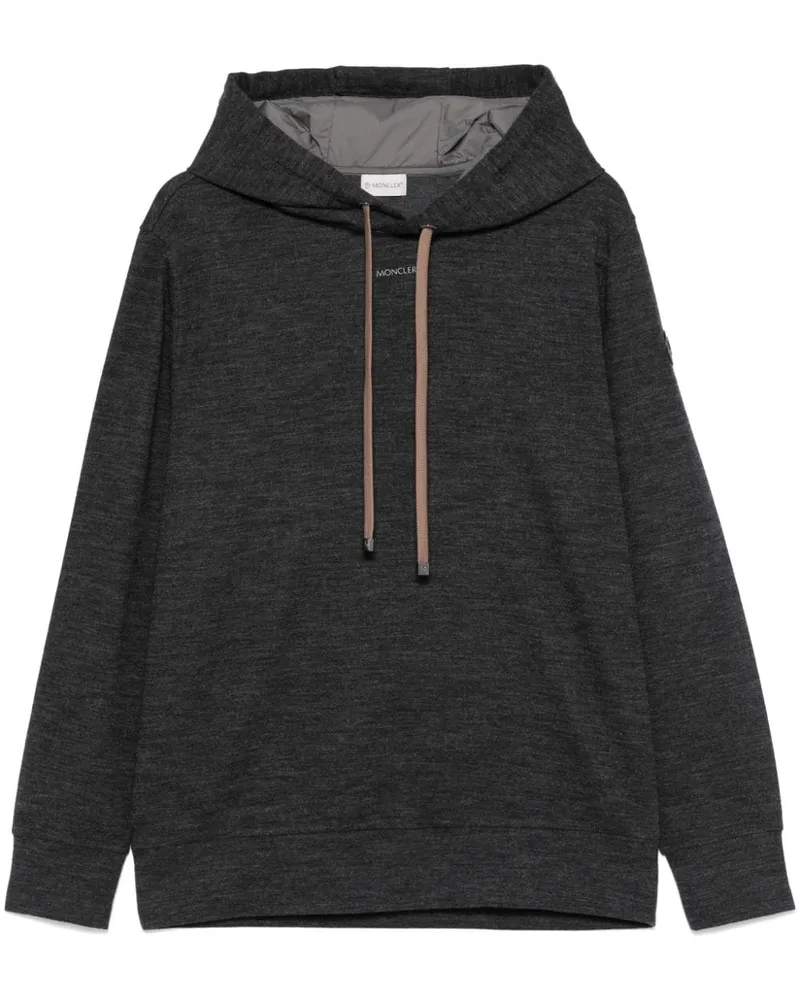 Moncler Hoodie mit Logo-Print - Grau Grau