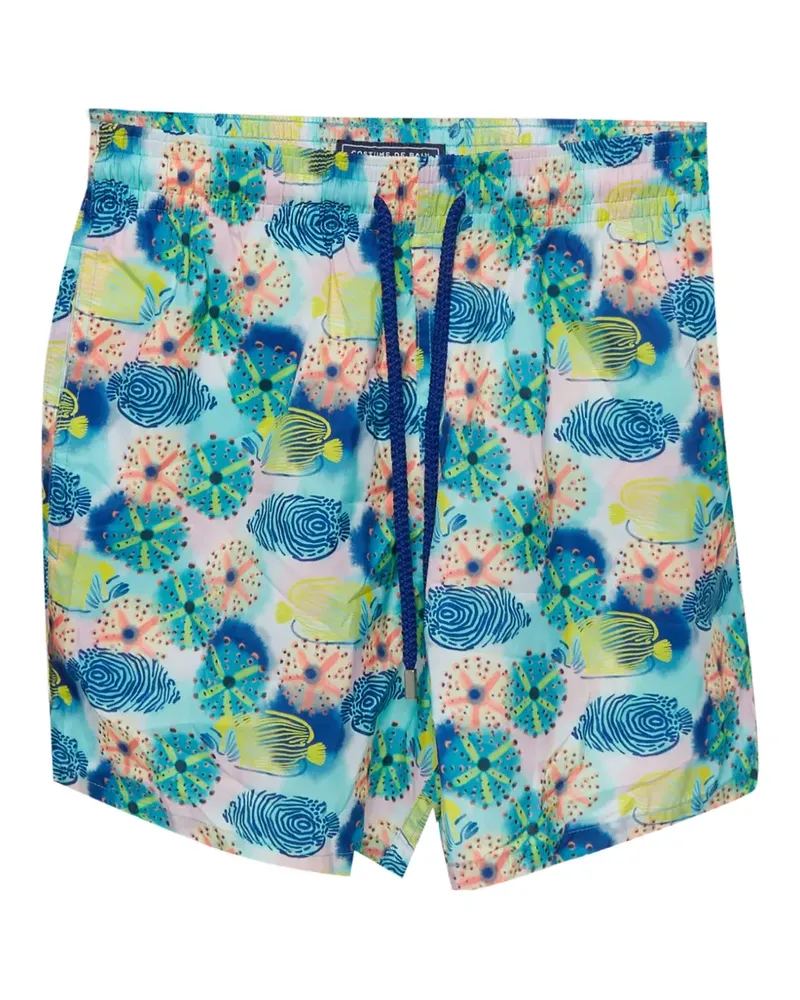 Vilebrequin Mahina Badeshorts mit Print - Blau Blau